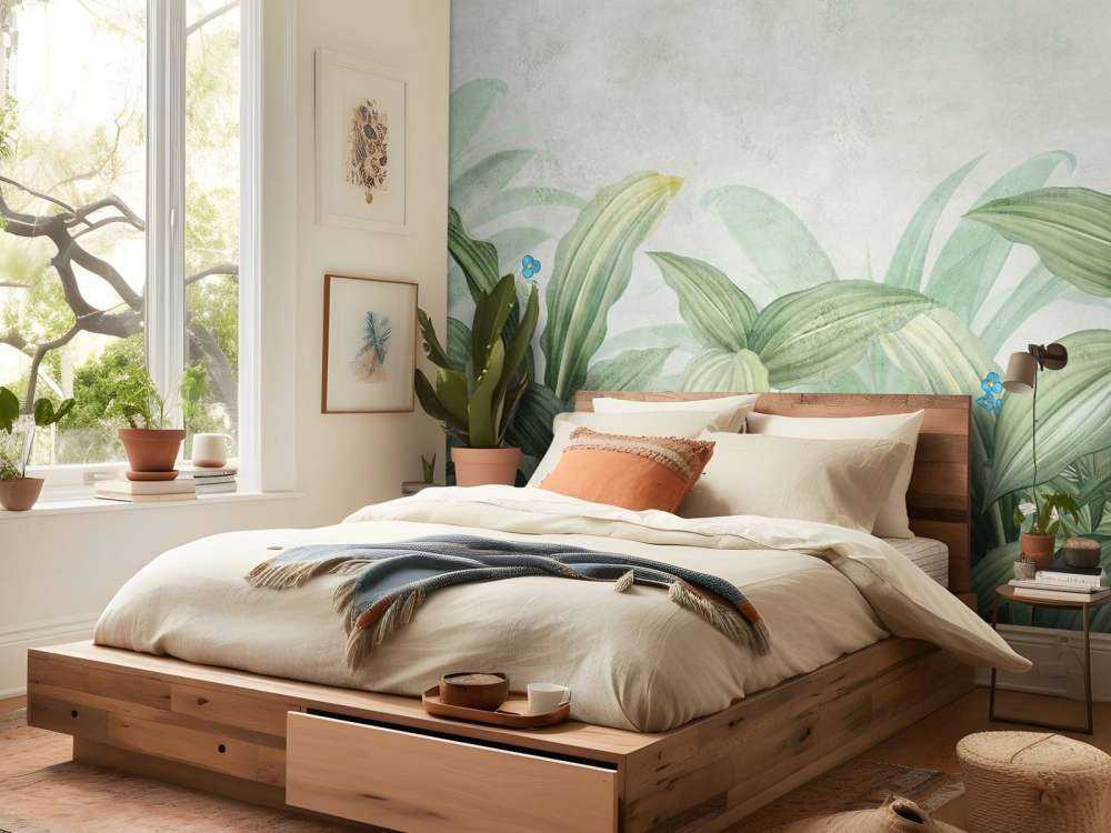 Herbe à mouche avec des fleurs