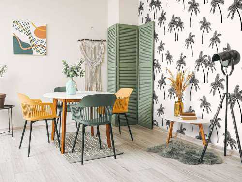 Motif avec palmiers