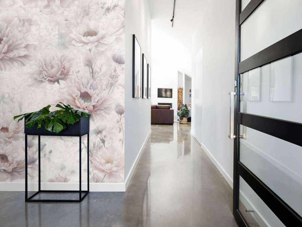 Mur romantique orange