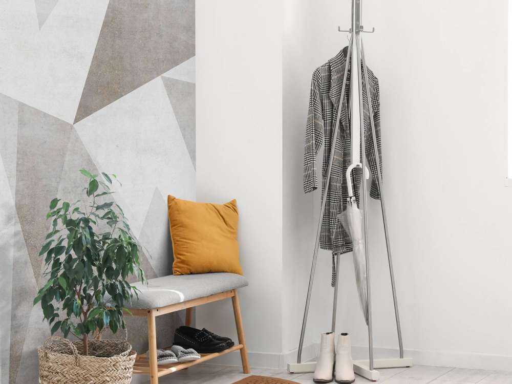 Jeu de lumière géométrique aspect béton