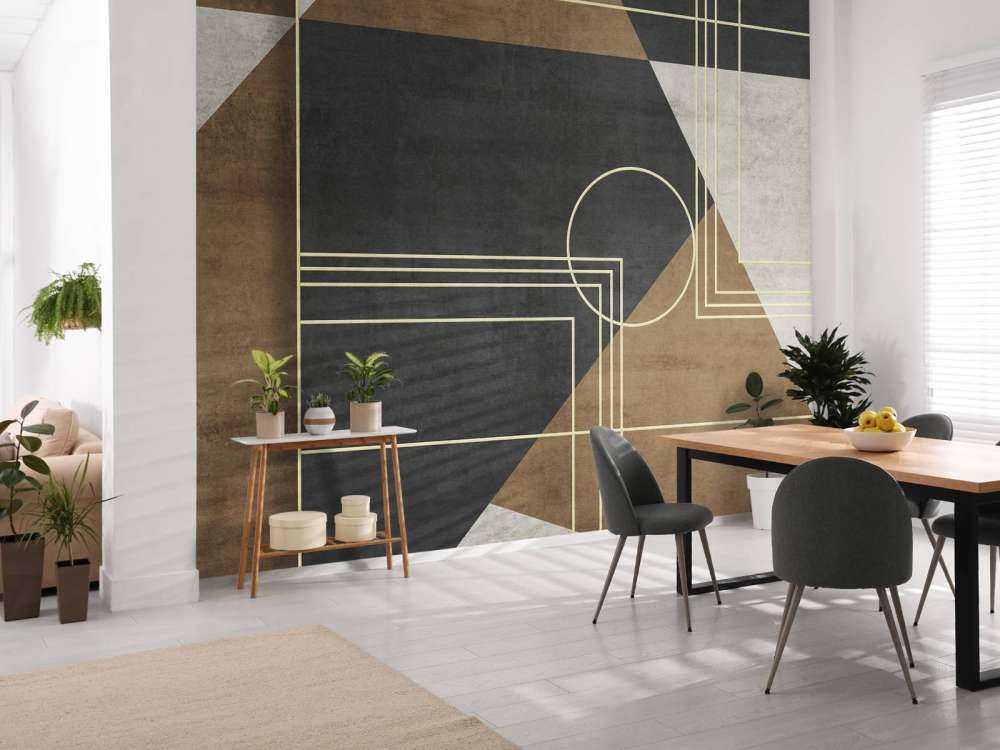 Lignes dorées art déco