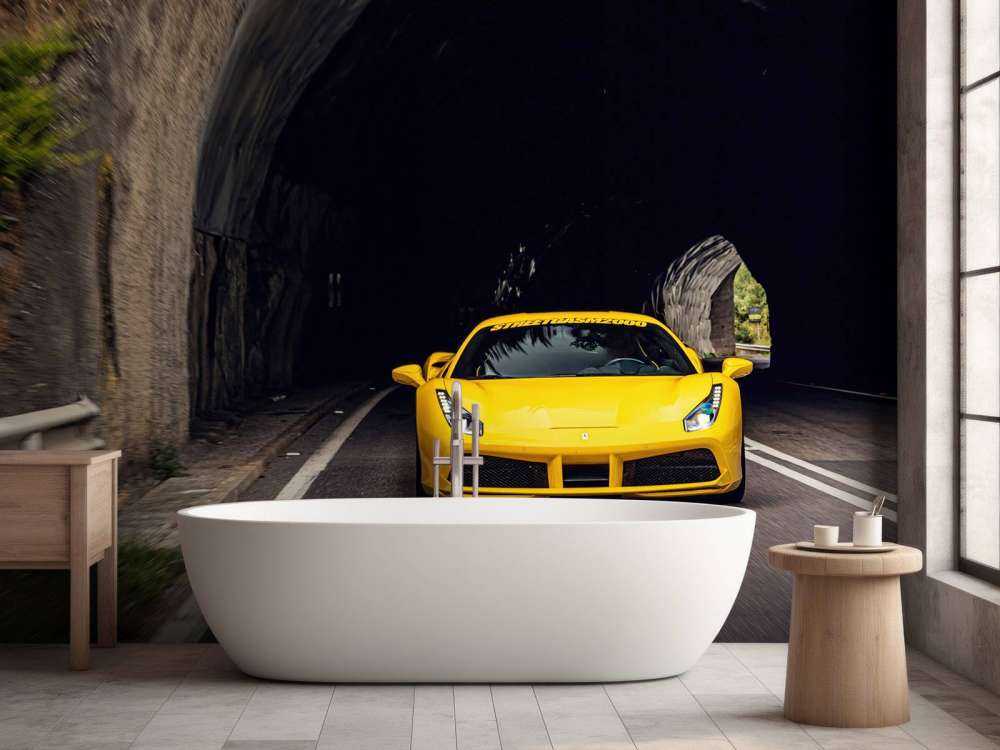 Ferrari 488 GTB sur route de montagne