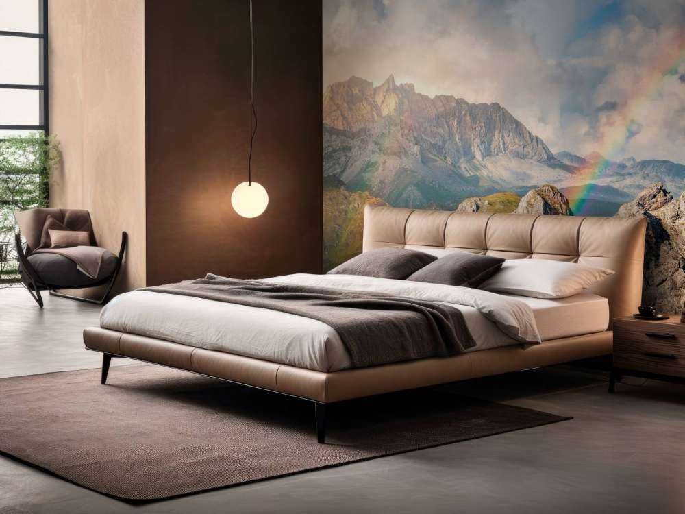 Lumière arc-en-ciel sur des montagnes sauvages.