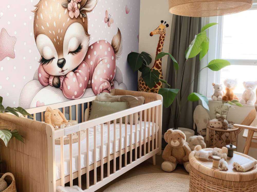 Bambi endormi sur un nuage