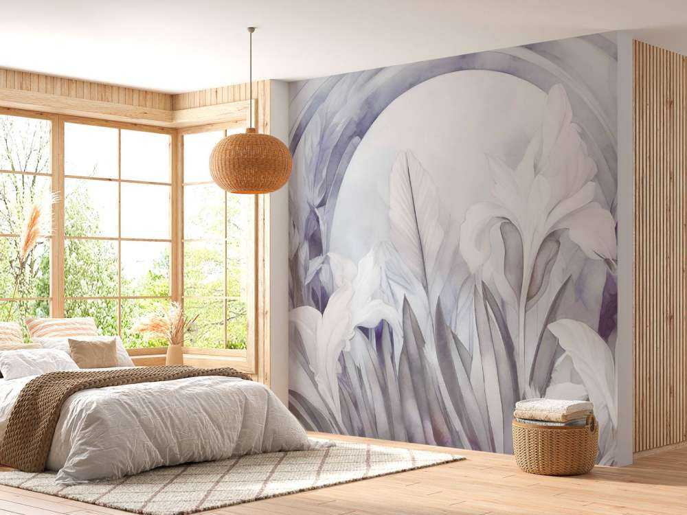 Iris au lever du soleil violet