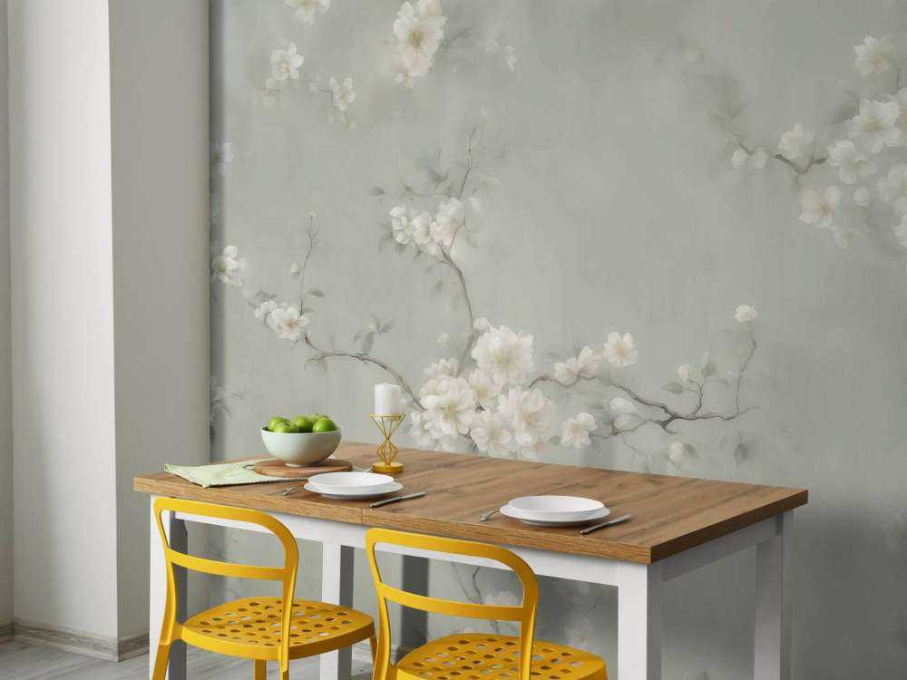 Branches de fleurs vertes adorables