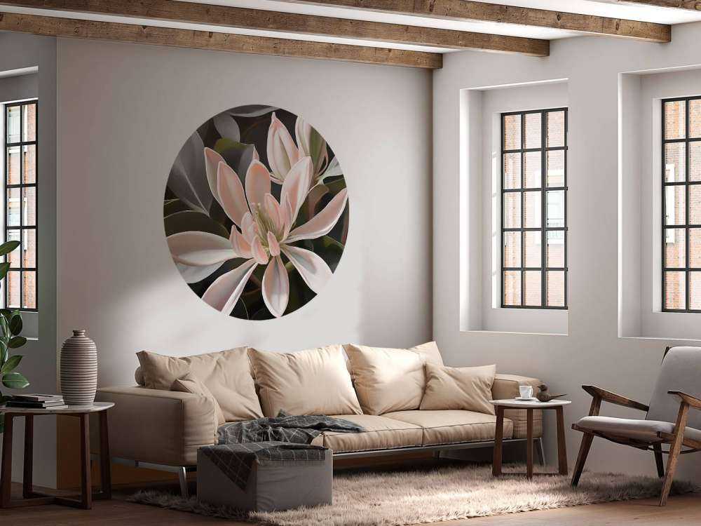 Fleurs de magnolia délicates sur fond sombre