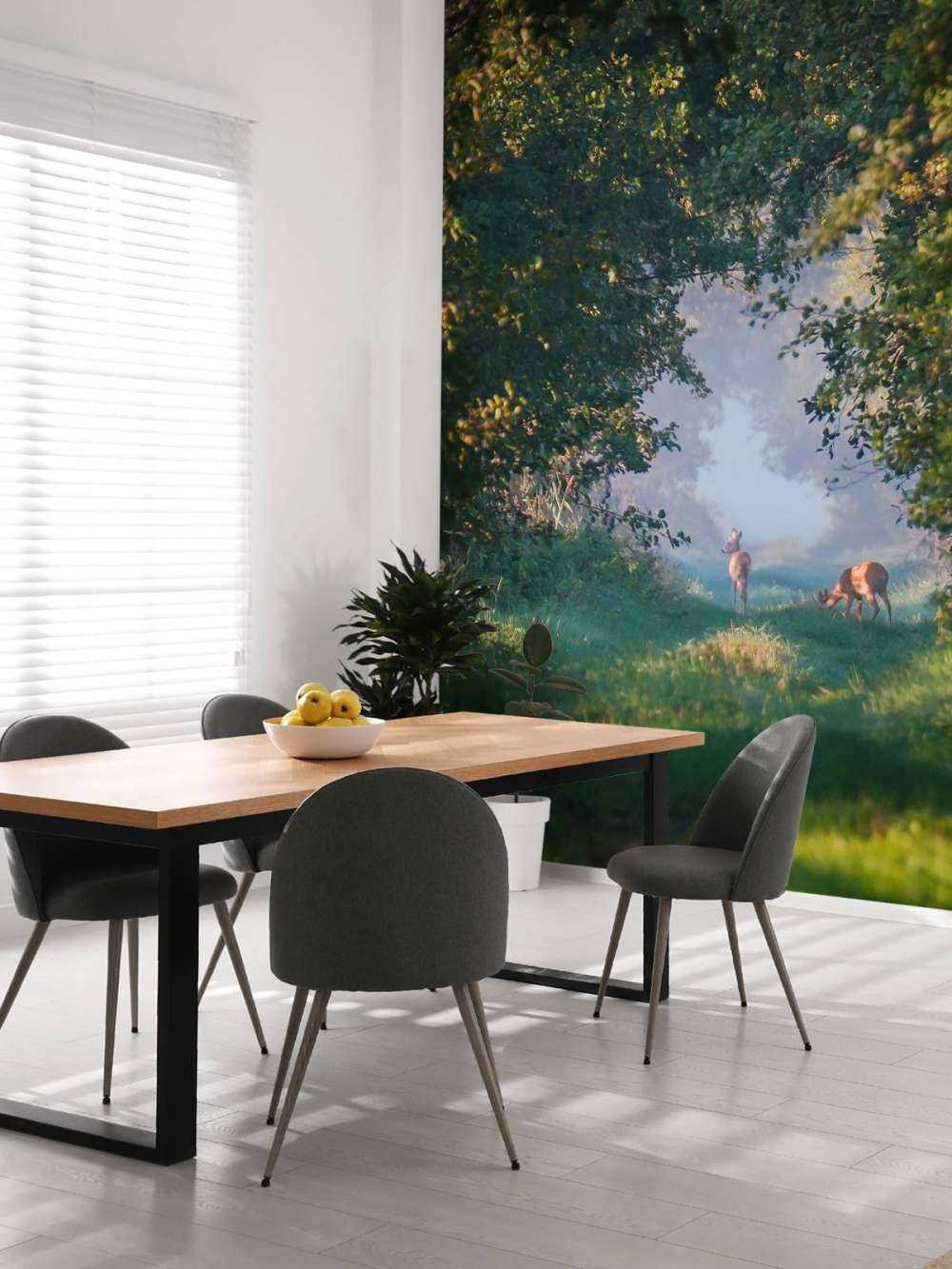 Animaux sauvages dans la lumière du matin