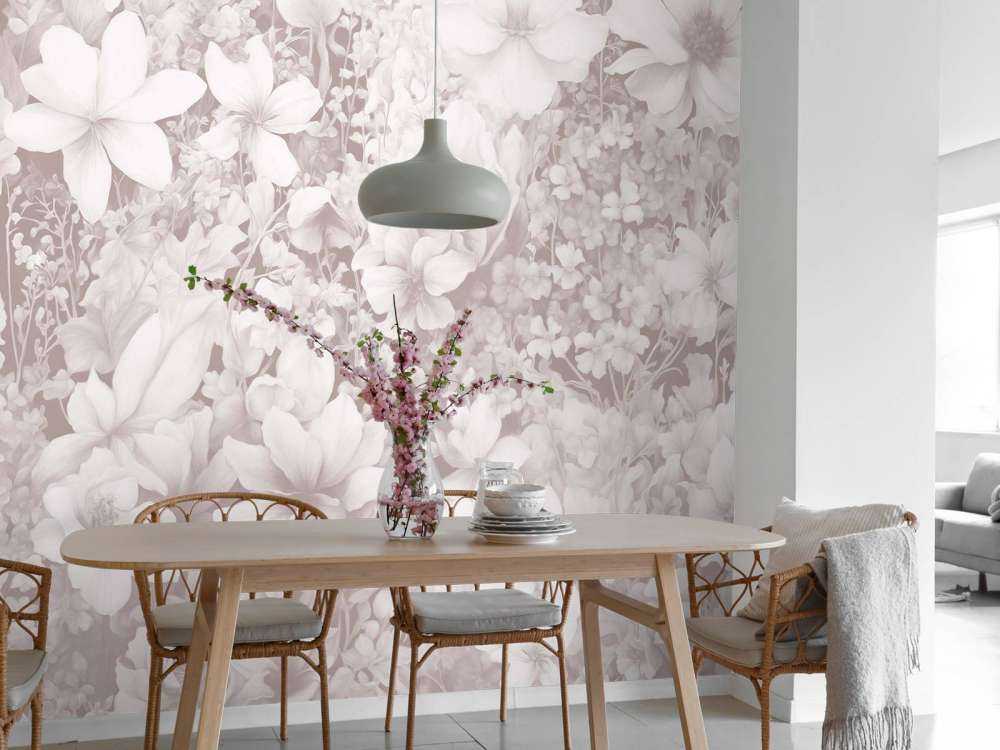 Festival des fleurs sans couture - vert doux