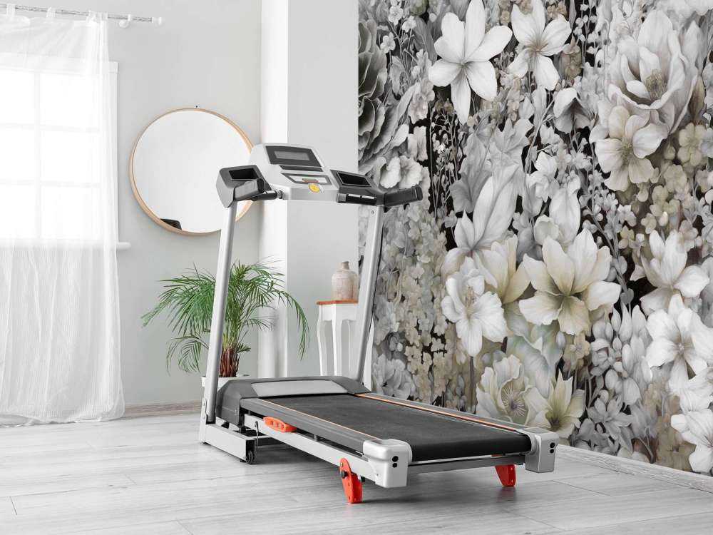 Festival de fleurs sans couture - gris