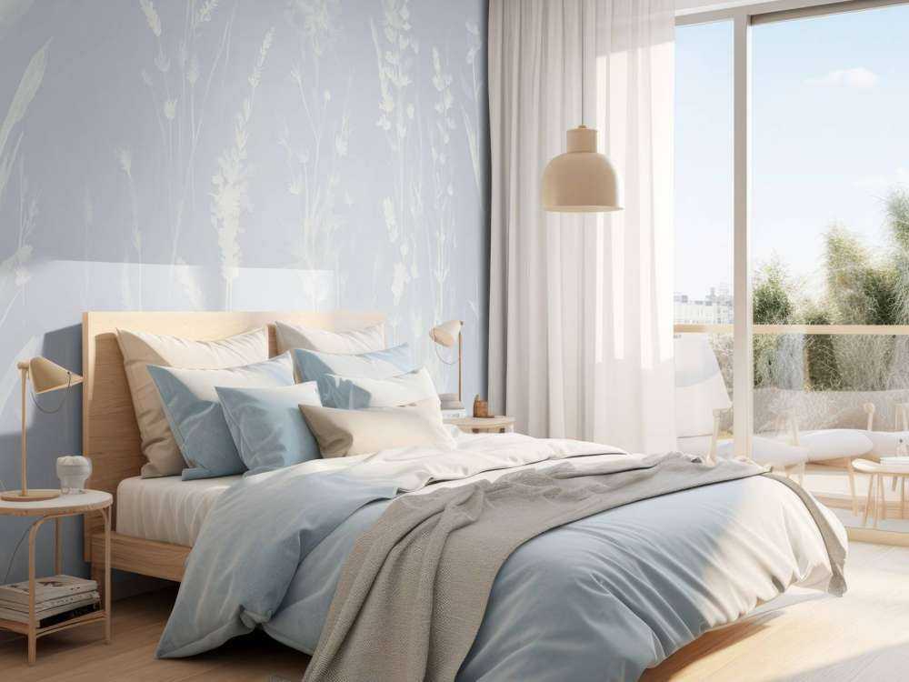 Lavande Clair Seamless Bleu Poussiéreux