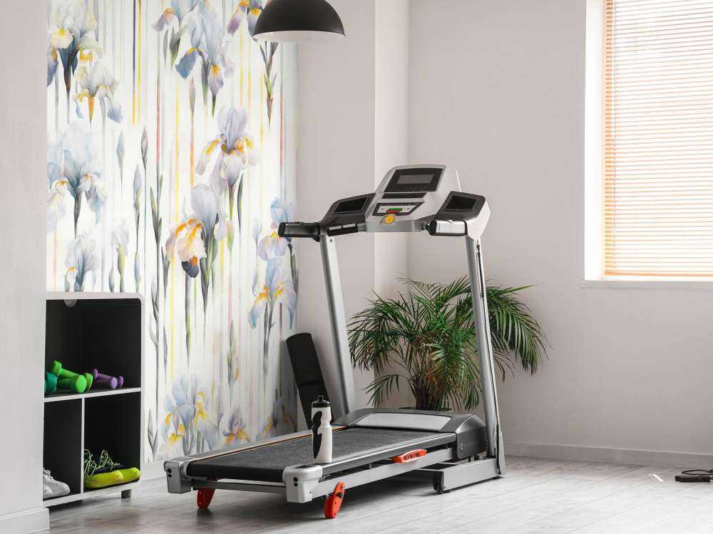 Iris et rayures bleu sans couture