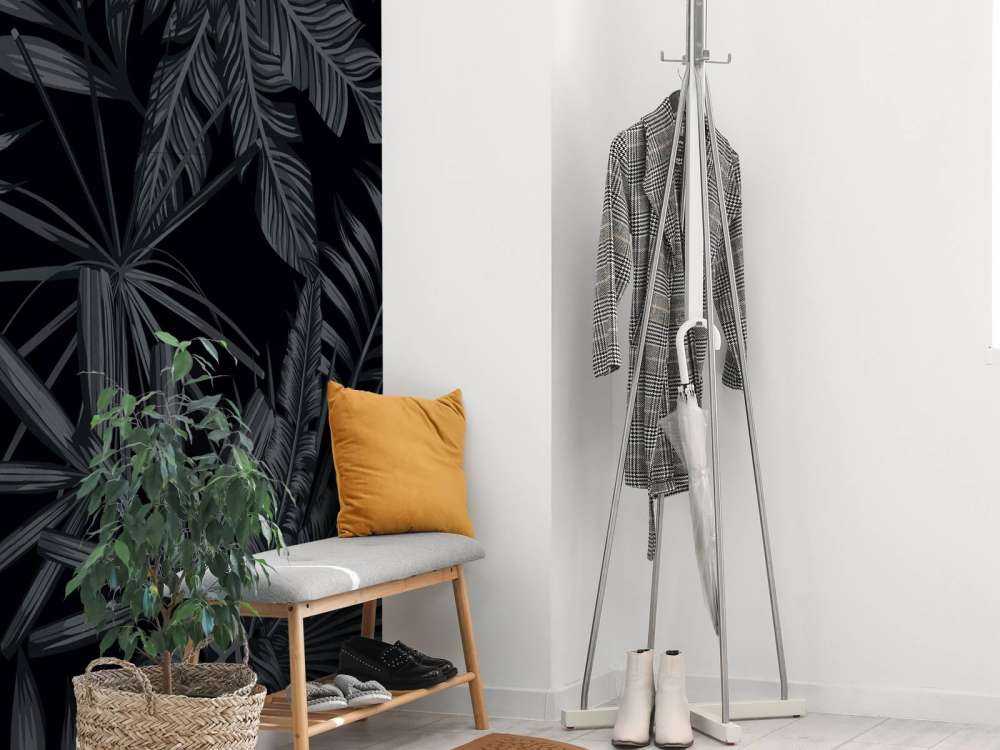 Feuilles noires tropicales