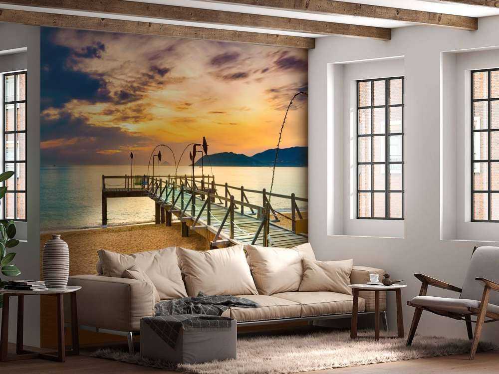 Lever du soleil sur la mer
