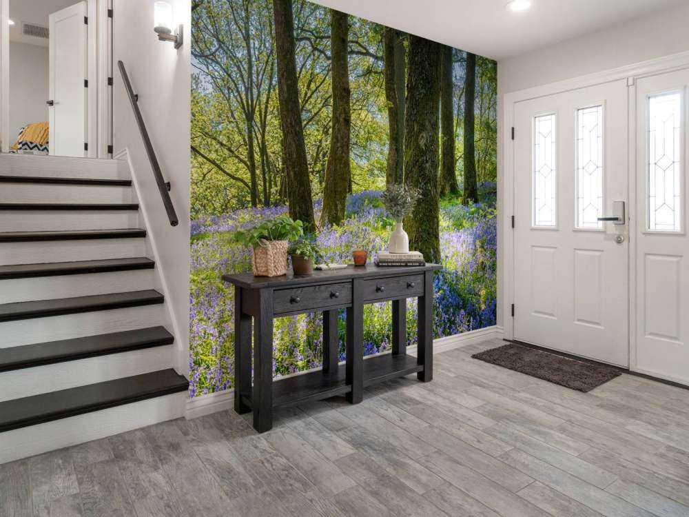 Panorama printanier en forêt