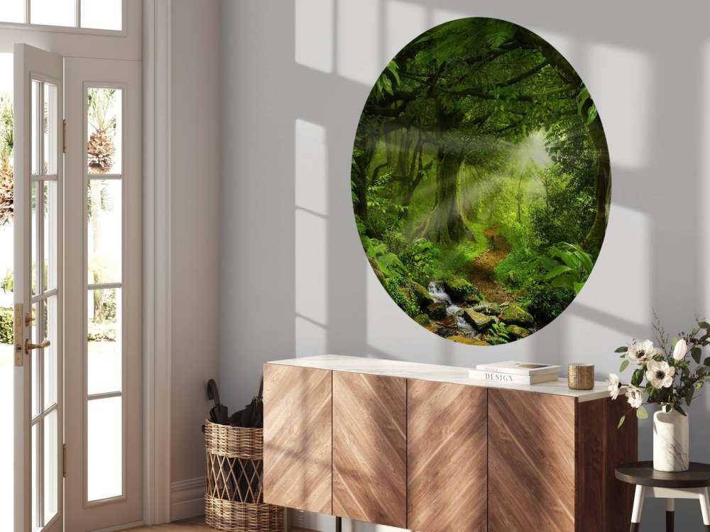 Jungle tropicale avec lumière du soleil