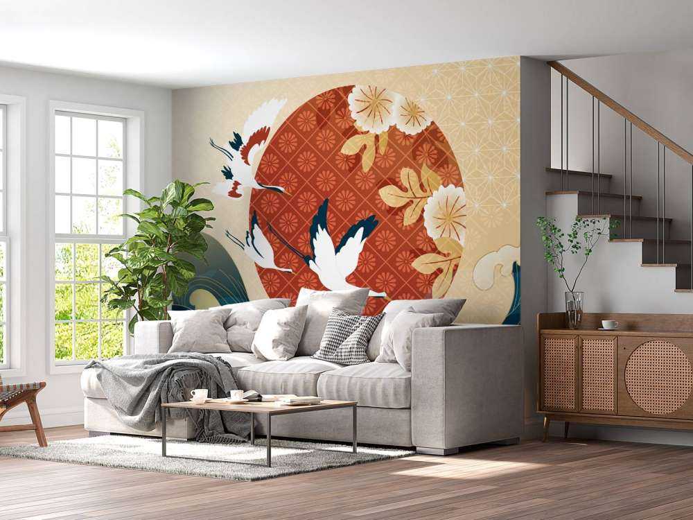 Coucher de soleil luxueux