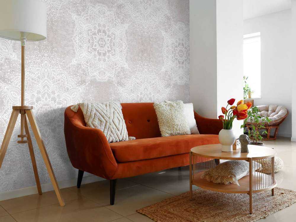 Ibiza vintage mandala_gris neutre