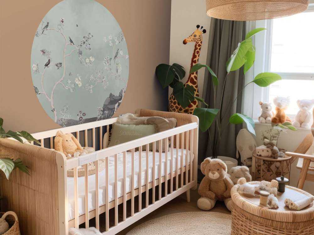 Birds in Garden Panorama 9