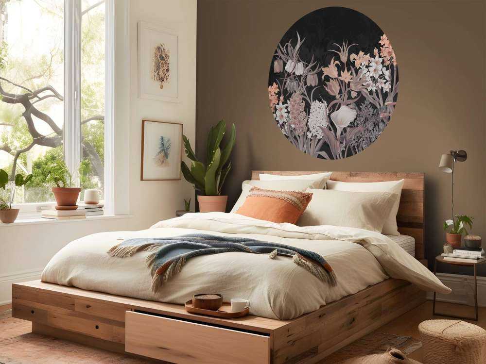 Fleurs de printemps - Sepia vintage