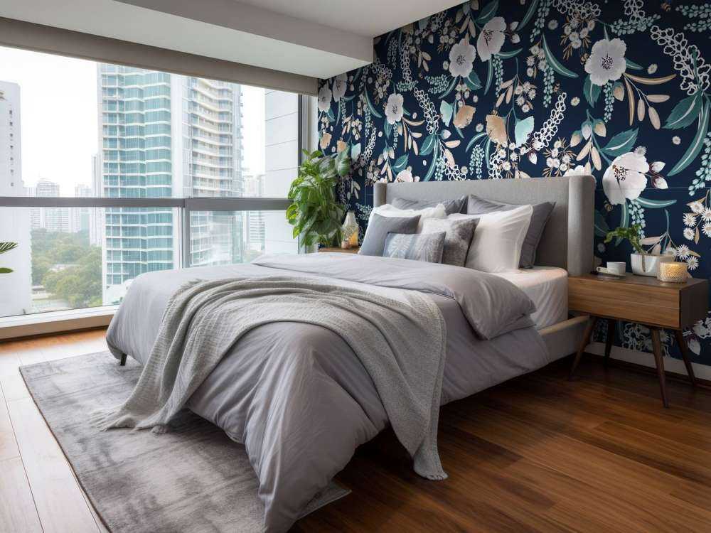 Jardin de Fleurs à Minuit