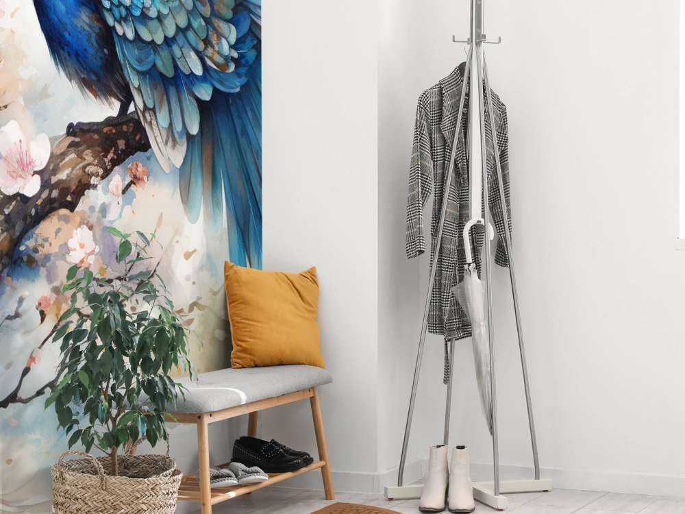 Paon dans la Brume de Printemps