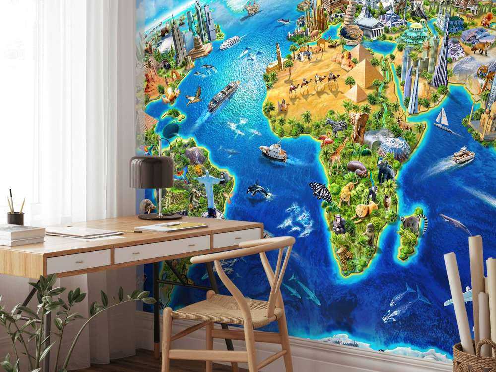 World Landmarks Globe