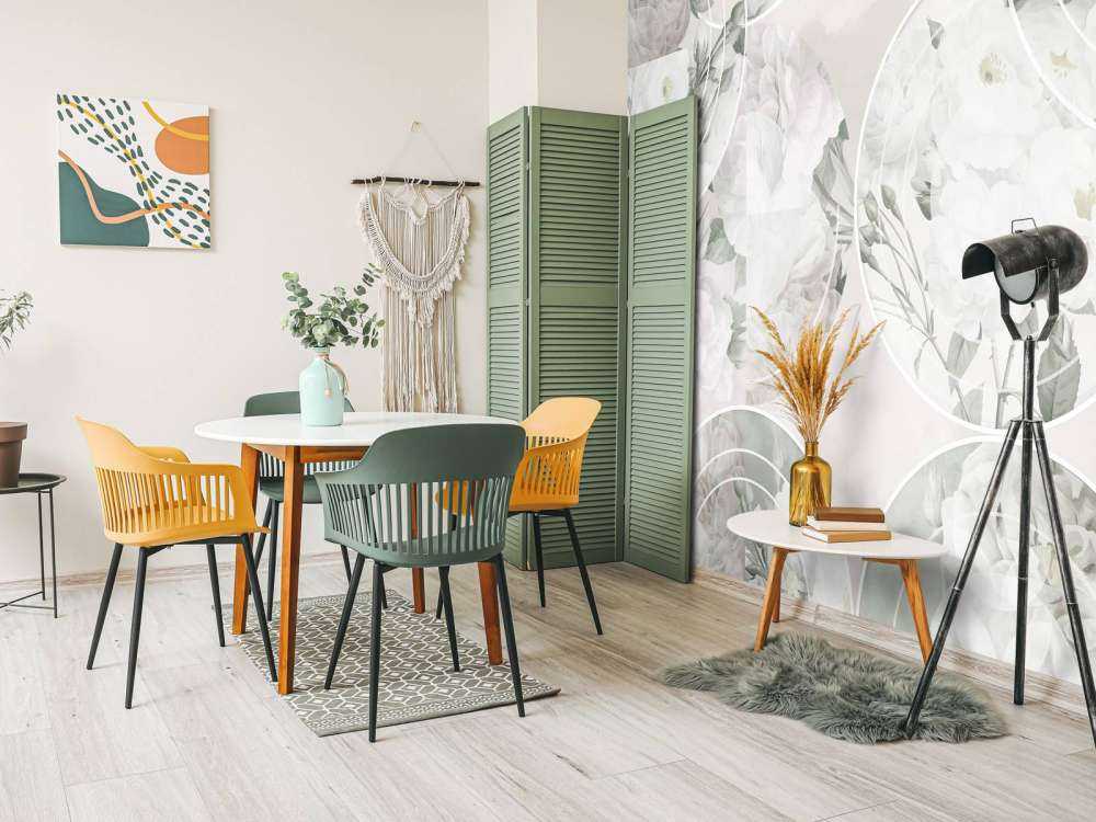 Élégance florale intemporelle - Blanc doux