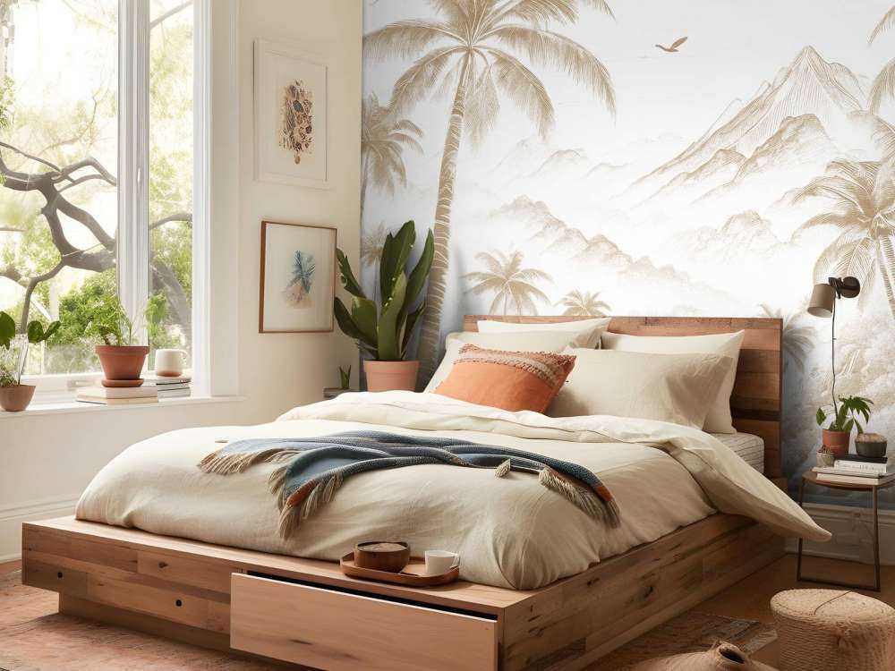 Baie Paisible aux Palmiers, taupe