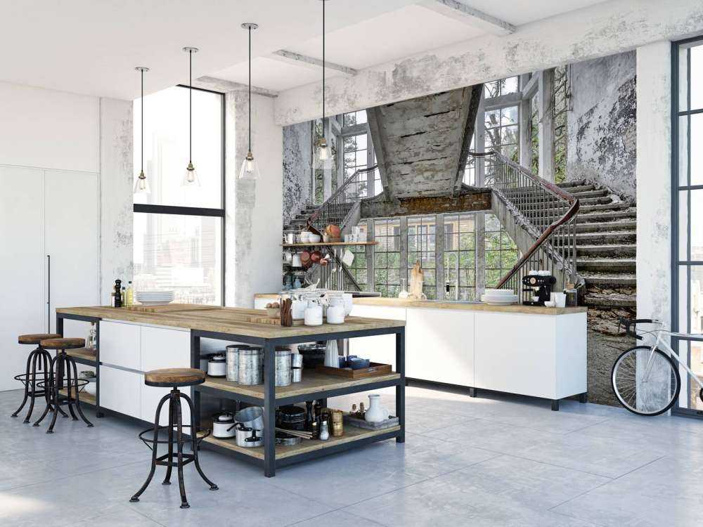 Cage d'escalier déserte