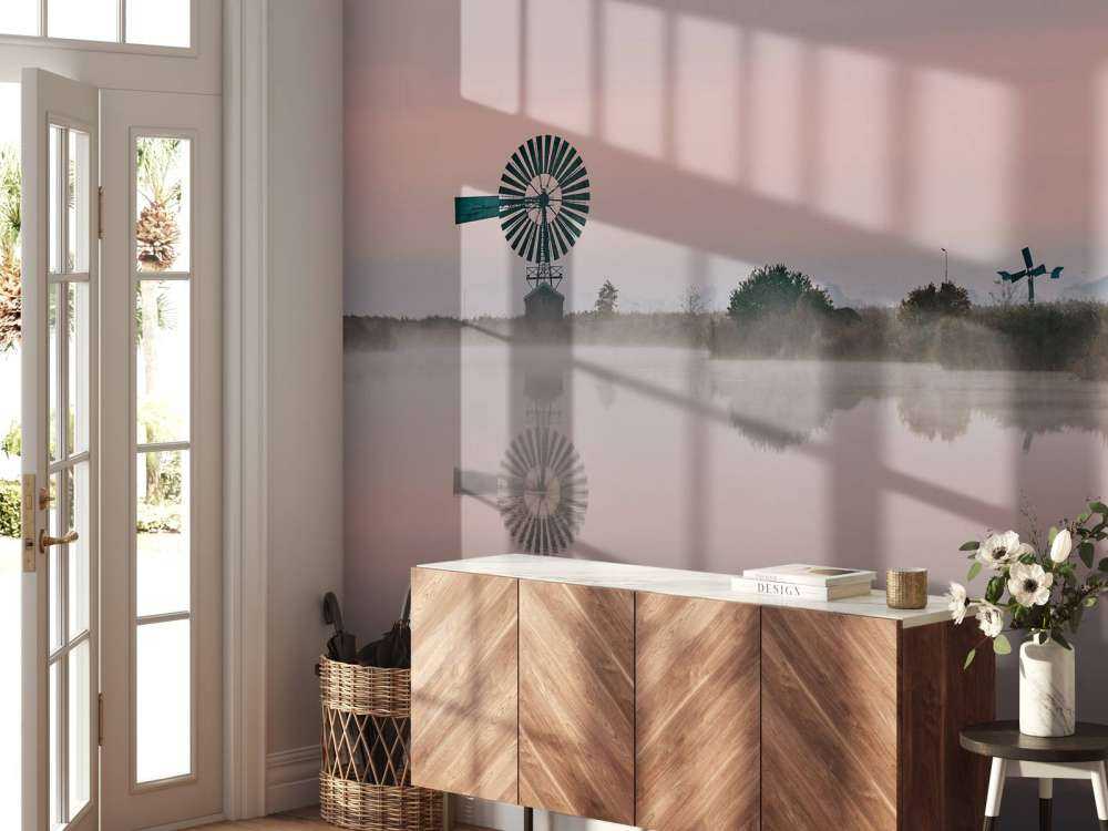 Moulin à vent en métal