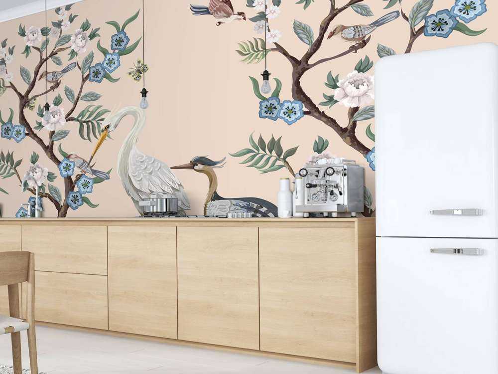 Des hérons colorés