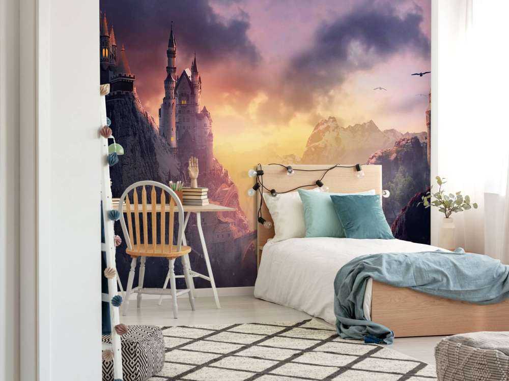 Château au coucher du soleil