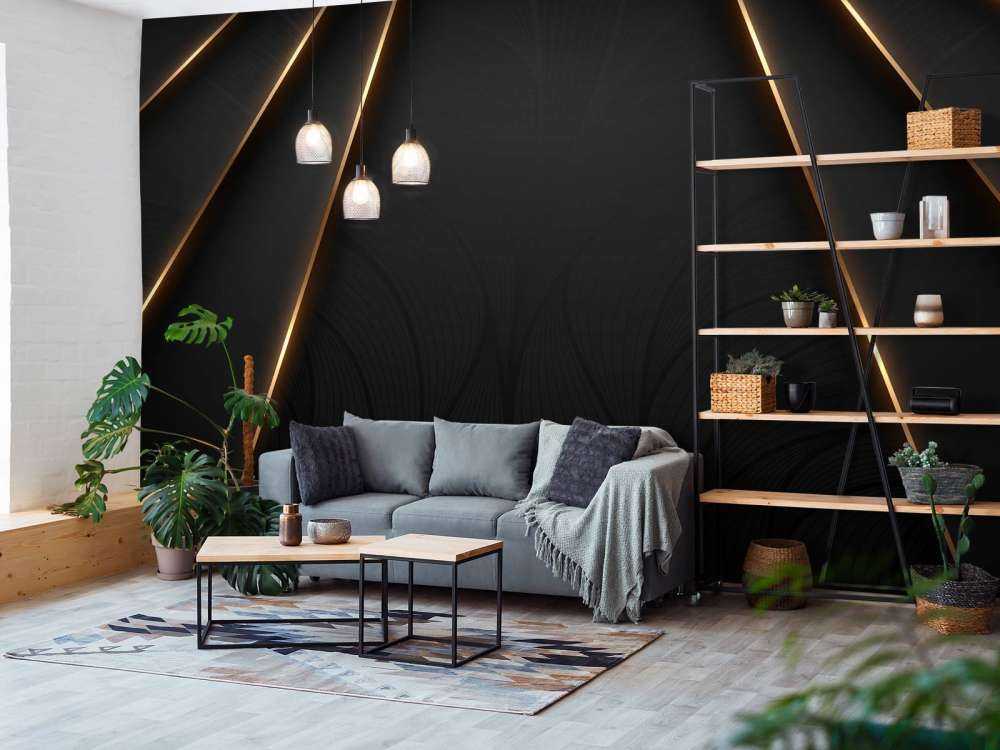 Lignes dorées ornées