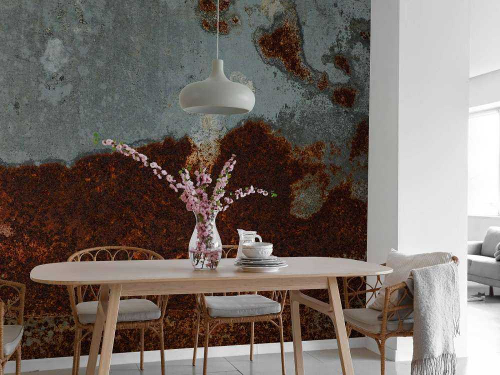 Structure rouillée métal