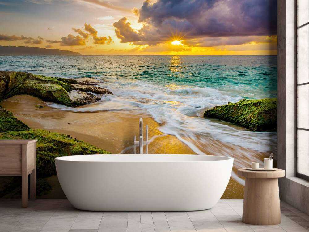 Un magnifique coucher de soleil hawaïen