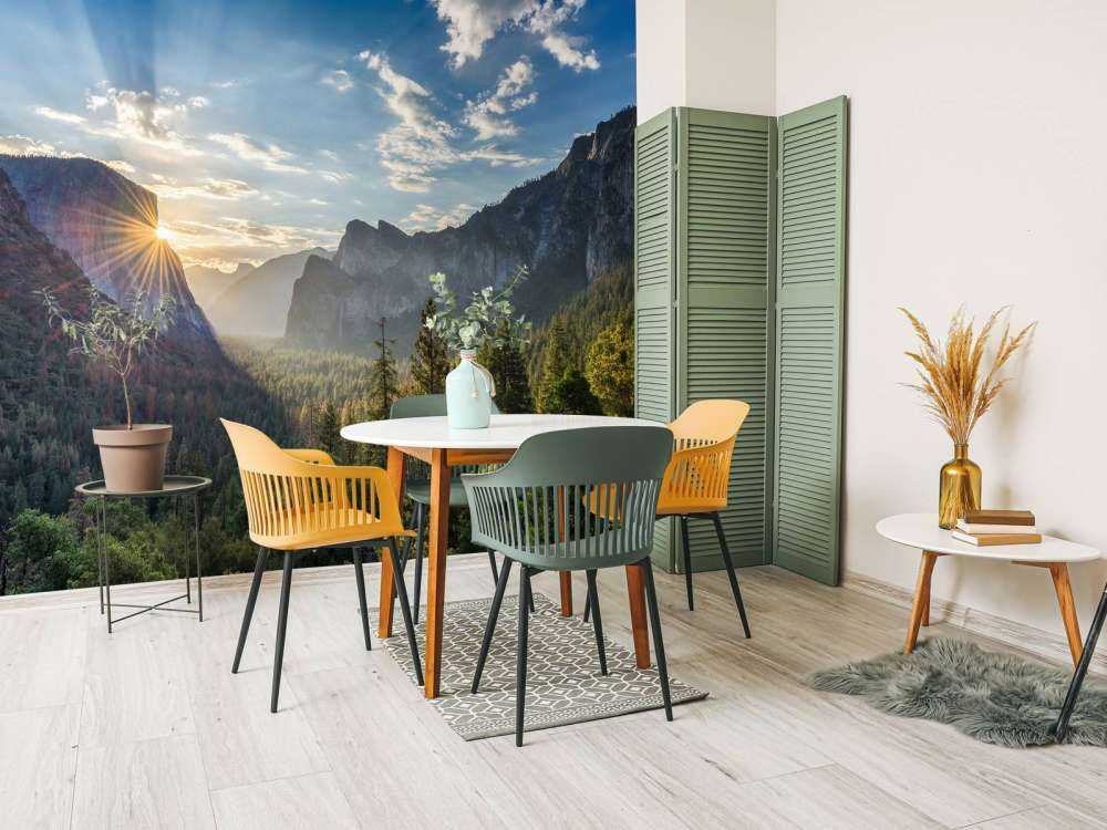 Coucher de soleil dans le parc national