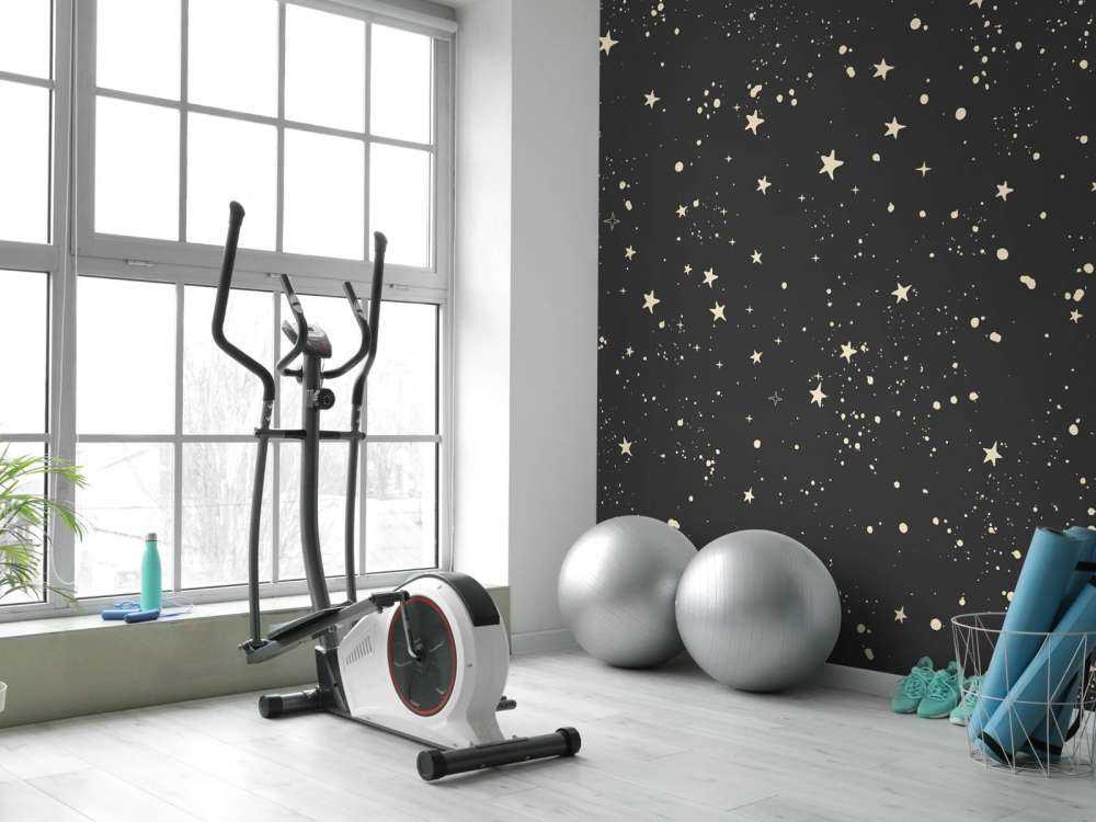 Doux champ d'étoiles dans la nuit noire