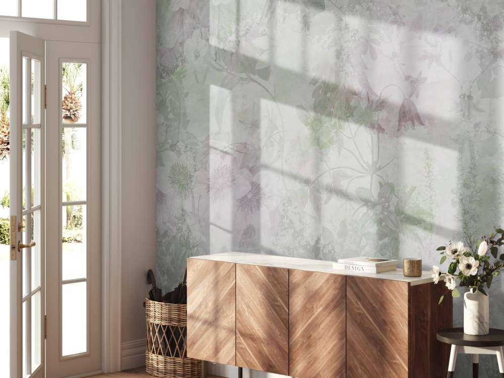 Jardin aquarelle vert