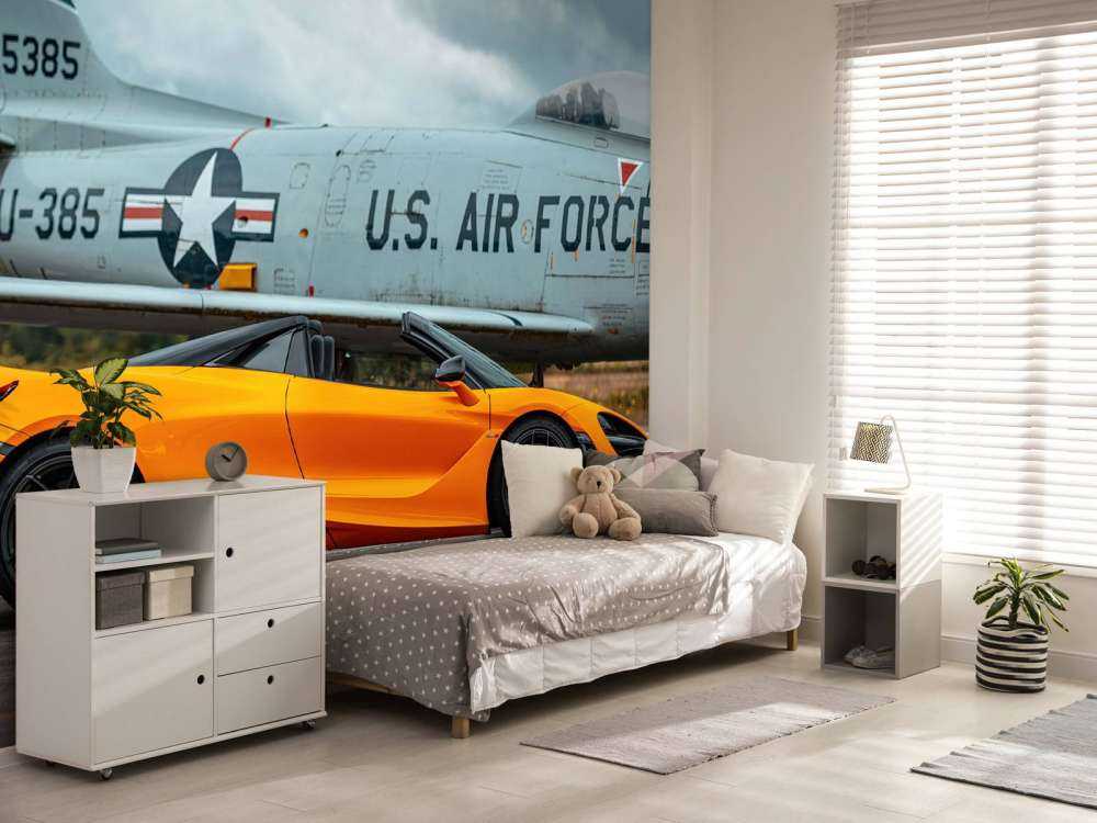 Supercar en avion de chasse