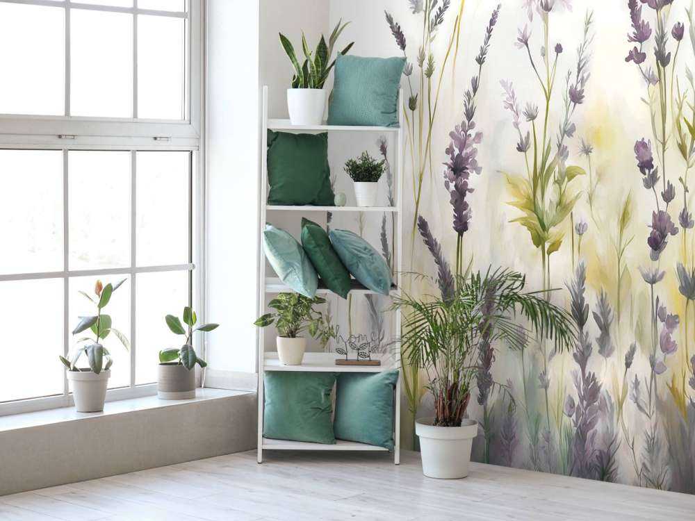 Lavande Clair Seamless Beige Chaud