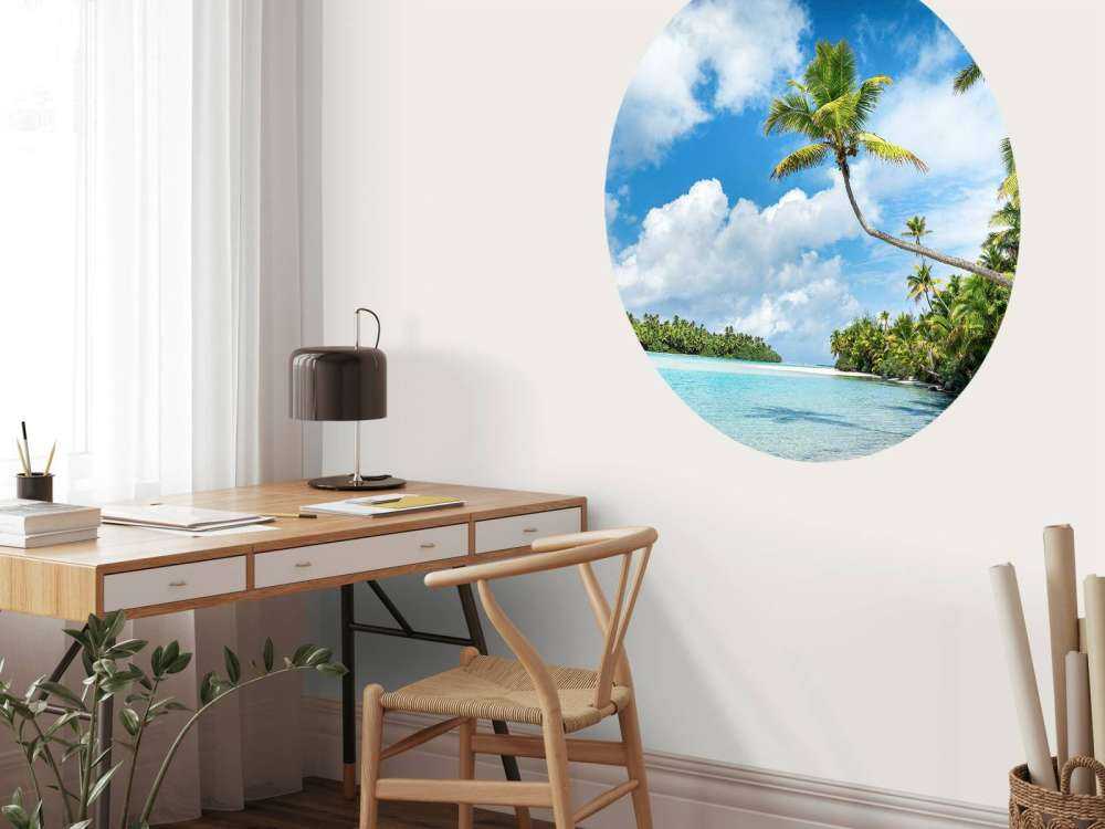 Palmiers au lagon turquoise