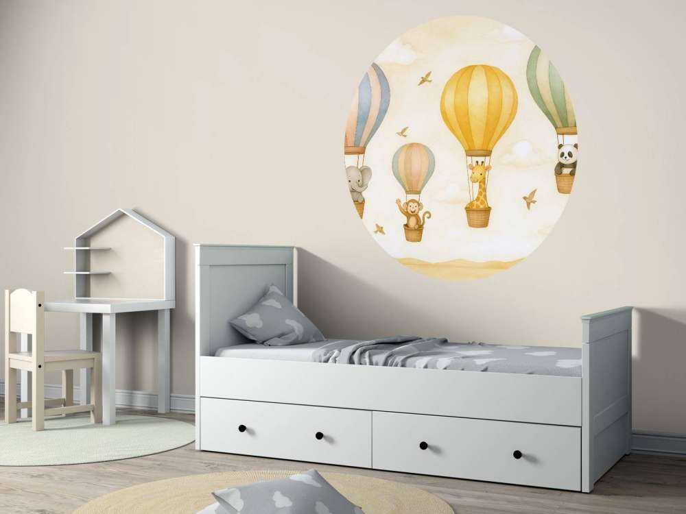 Voyage des animaux en montgolfière