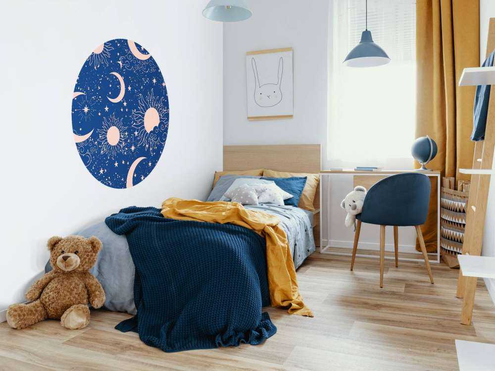 Ciel mystique du soleil et de la lune