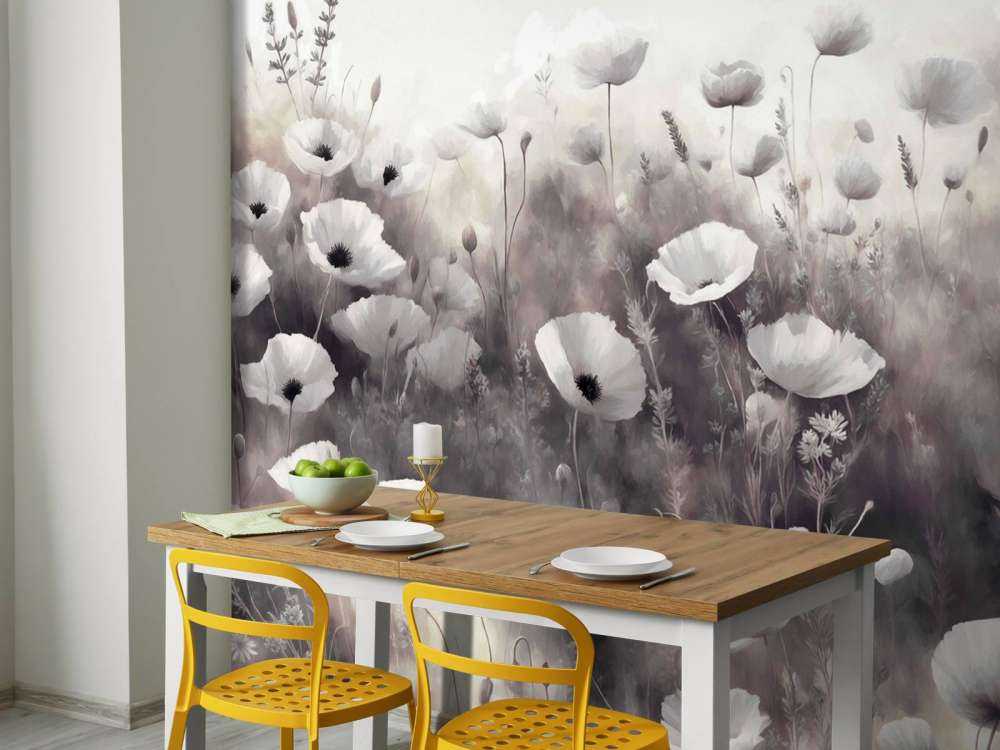 Danse de fleurs sauvages - noir