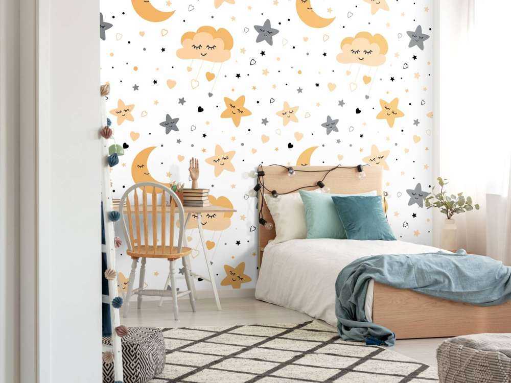 Nuages, lunes et étoiles