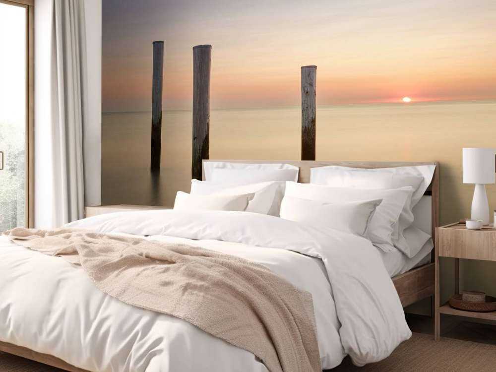 Trois poteaux en bois