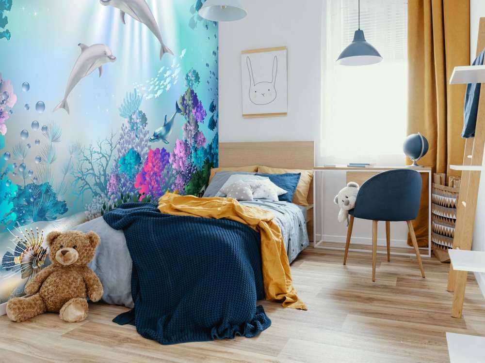 Le monde sous-marin avec les dauphins