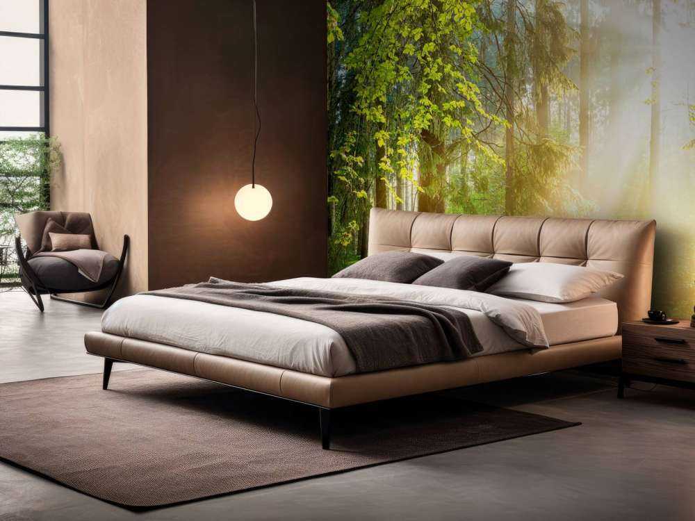 Paysage forestier au lever du soleil