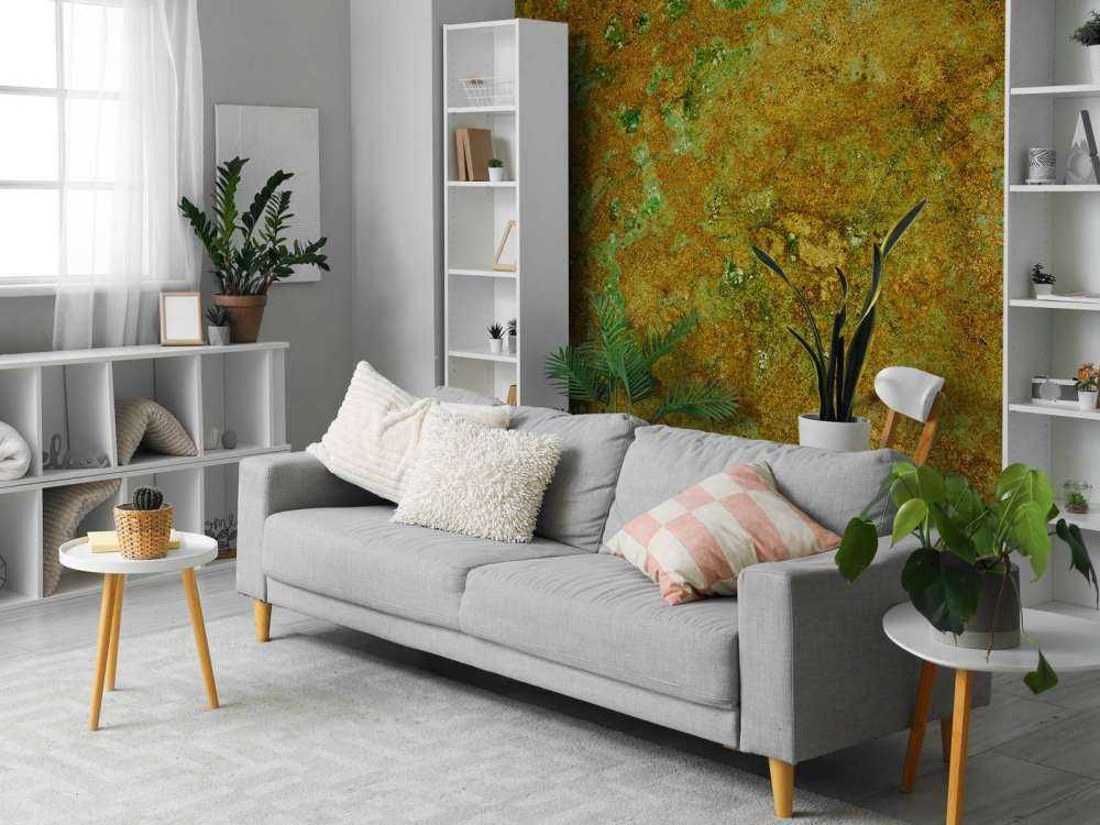 Structure colorée en or